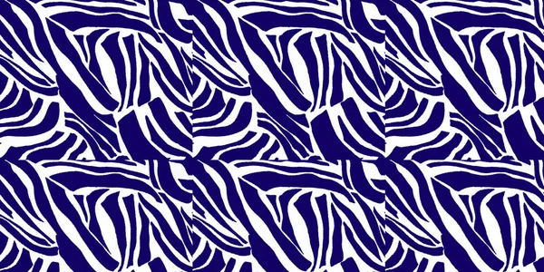 Zebra print i blått och vitt för bakgrund. — Stockfoto