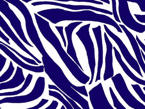 Impresión de cebra en azul y blanco para fondo . —  Fotos de Stock