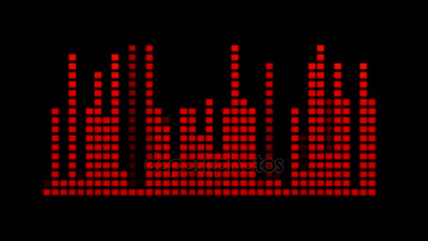 Visualización ecualizador gráfico — Vídeo de stock