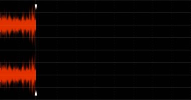 Ses dalga formu görselleştirme. Ses spektrum.