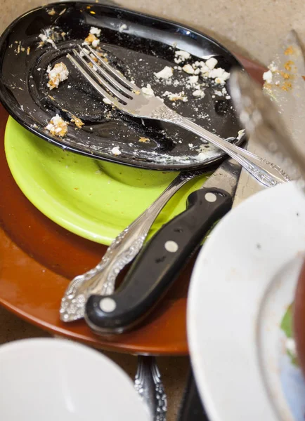 Stock image Dirty dishes in the sink