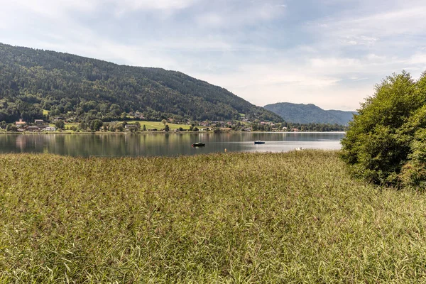 Kilátás Bleisttter Moor Védett Európai Területéről Triebelmuend Ossiacher See Osztrák — Stock Fotó