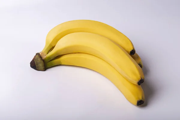 Banana Sobre Fundo Branco Isolado Frutas Banana — Fotografia de Stock