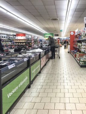 Filipstad / Varmland / İsveç, Ocak, 03.2020-Lidl indirimli