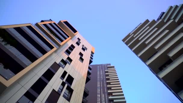 Arquitetura Moderna Novo Centro Negócios Milão Calçadão Porta Nova Varezine — Vídeo de Stock