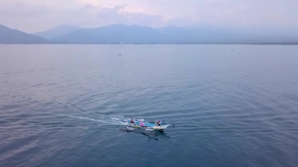 Gili Air Indonesia Neerschieten Van Een Eiland Met Een Drone — Stockvideo