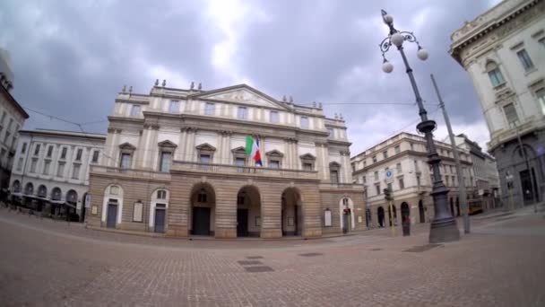 Milan Italie Mars 2020 Les Rues Désertes Ville Pendant Quarantaine — Video