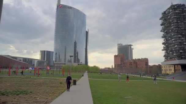 Milan Italy March 2020 Deserted Streets City Quarantine Covid19 Milan — Stock Video