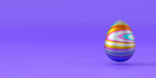 Цветные Пасхальные Яйца Стоят Ряд Обычном Фоне Иллюстрация — стоковое фото