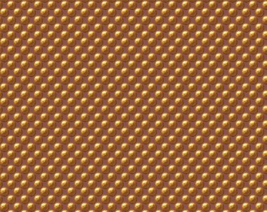 Altın kürelerin soyut arka planı. 3d illüstrasyon