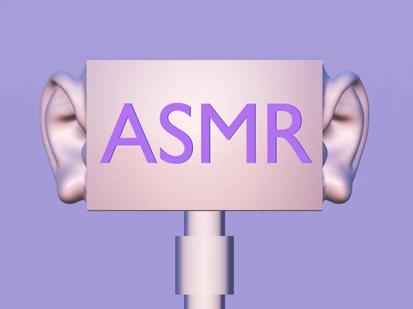 Asmr Αυτόνομη Αισθητηριακή Μεσημβρινή Απάντηση Τρισδιάστατη Απεικόνιση — Φωτογραφία Αρχείου