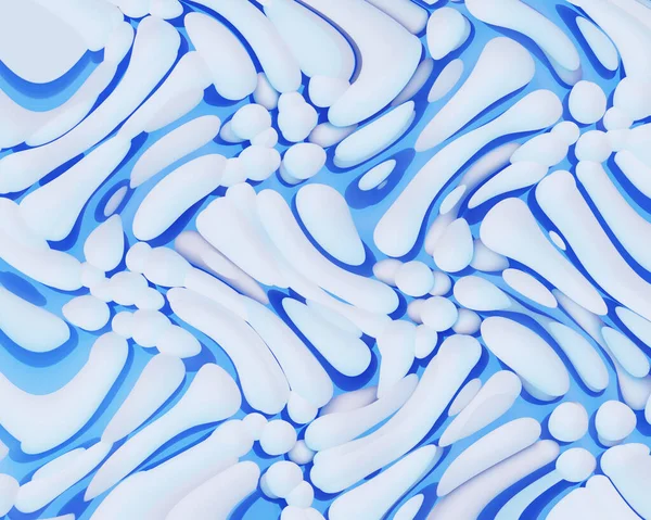 Blue Modern Geometrical Abstract Background Illustration — Stock Photo, Image