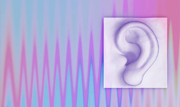 Asmr Dengan Telinga Otonom Sensorik Meridian Respon Ilustrasi — Stok Foto