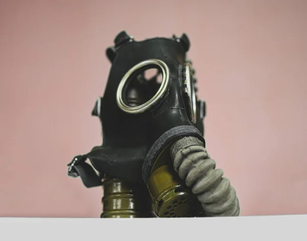 Retro Russisch Gasmasker Milieu Nucleaire Vervuiling — Stockfoto
