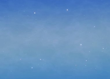 Yıldızlı karanlık gökyüzü, 3 boyutlu.