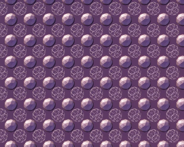 Абстрактний Фон Фіолетових Сфер Ілюстрація — стокове фото