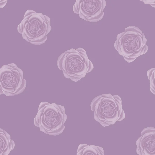 Seamless Pattern Gray Roses Illustration — Stock Photo, Image