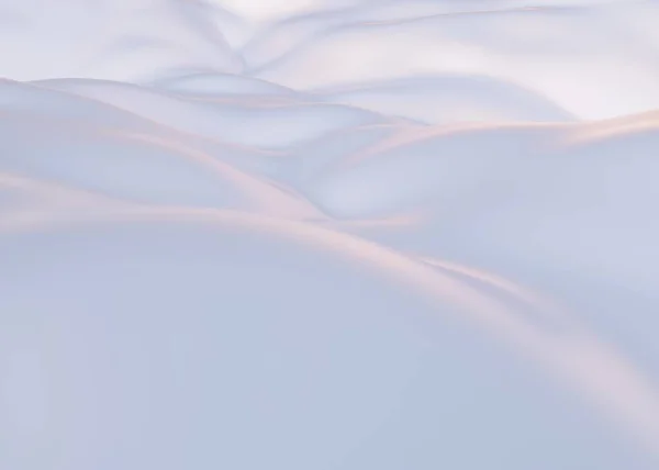 Белая Ткань Пустой Белый Фон Белые Холмы Концепция Фона Рендеринг — стоковое фото