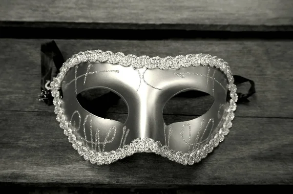 Mask in black and white — Stock Photo, Image