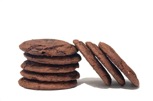 Chocolate cookies with chocolate chips — Stock Photo, Image