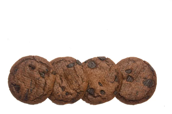 Chocolate cookies with chocolate chips — Stock Photo, Image