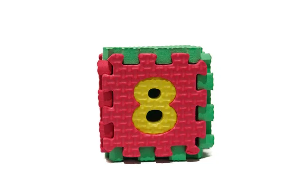 Colorful puzzle block — Stock Photo, Image