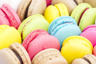 renkli macaroons arka plan
