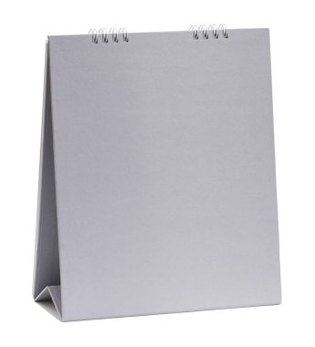 Beyaz arka plan üzerinde izole boş takvim