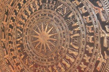 Çince kutsal tören sırasında oynanan desen - davul