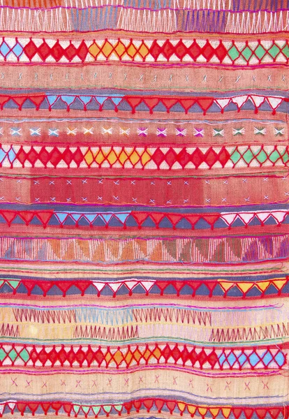 Colorful native Thai style cloth pattern — Stock Photo, Image