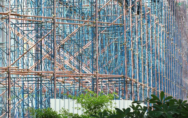 Andamios temporales para obras de construcción en obra — Foto de Stock