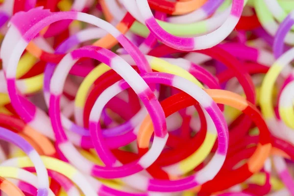 Colorful elastic rubber pile — Stock Photo, Image