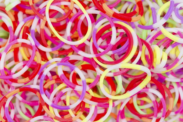 Colorful elastic rubber pile — Stock Photo, Image