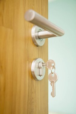 modern tarzı ahşap kapı kapı kolu