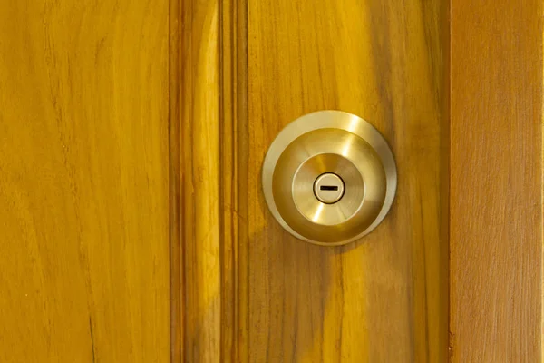 Dřevěné Dveře Kliku — Stock fotografie