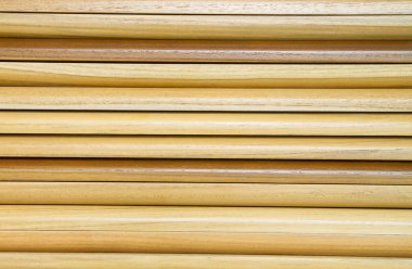 Katı teak ahşap yığını