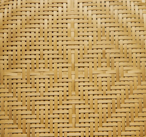 Padrão Tecido Cesta Bambu — Fotografia de Stock