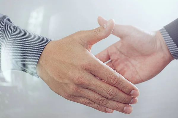 Parceria de negócios reunião concept.photo businessmans handshak — Fotografia de Stock