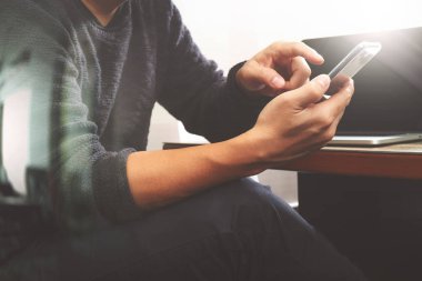 Tasarımcı el mobil ödeme online alışveriş, omni kanal kullanarak