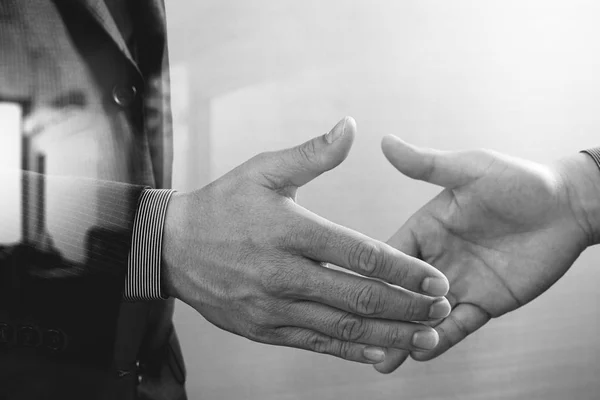 Business partnership meeting concept.photo businessmans handshak — Stock Photo, Image