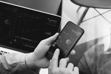 akıllı telefon ve dijital tablet bilgisayar için online ba kullanarak ele