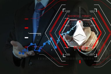 yeni modern bilgisayar ve iş s çalışma iş adamı el