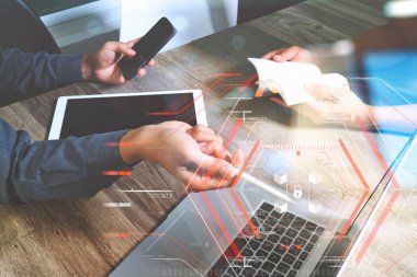 İş takım toplantısı mevcut. Fotoğraf profesyonel yatırımcı çalışırdı