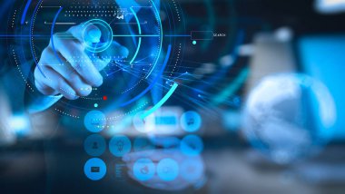 sosyal ağ işadamı elini tutar