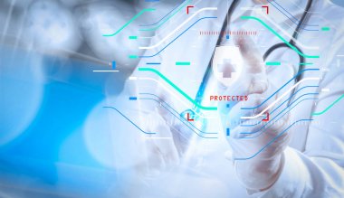 başarı akıllı tıp doktoru ameliyat odası olarak konsantrasyon ile çalışma