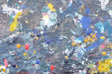 Renk ahşap tahta üzerinde sanat ve soyut arka plan