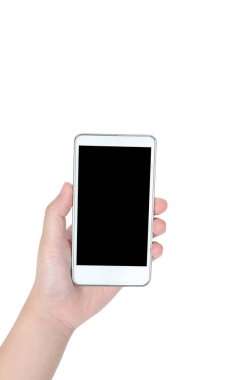 Kadın el ile kırpma yolu ile akıllı telefon