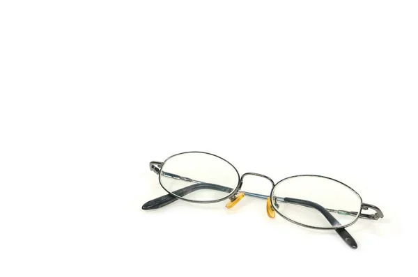 Diseño de gafas de ojo sobre fondo blanco — Foto de Stock