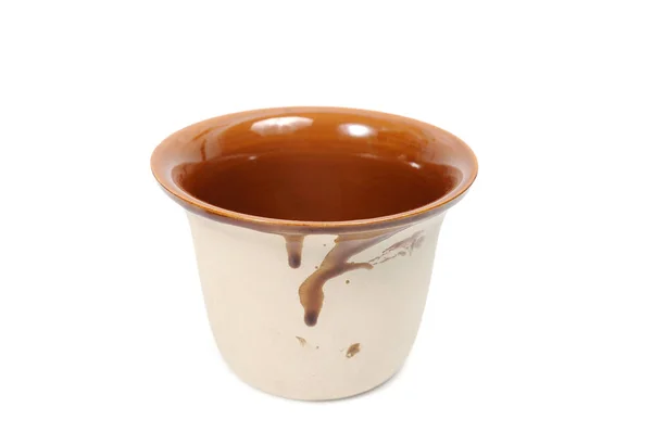 Винтажный китайский чашка чая на белом фоне — стоковое фото