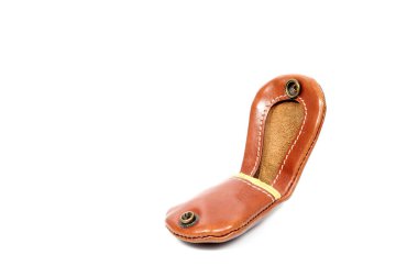 Kahverengi sikke hakiki deri çanta.